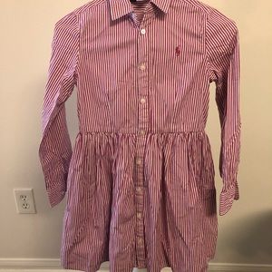 POLO RALPH LAUREN girls’ dress with stripes